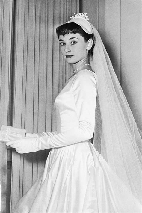 audrey hepburn wedding gowns